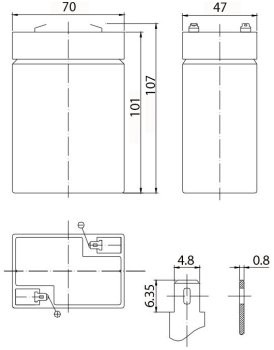 Аккумулятор DELTA HR 6-4,5 (3-FM-4)