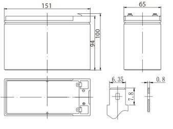 Аккумулятор DELTA HR 12-7.2