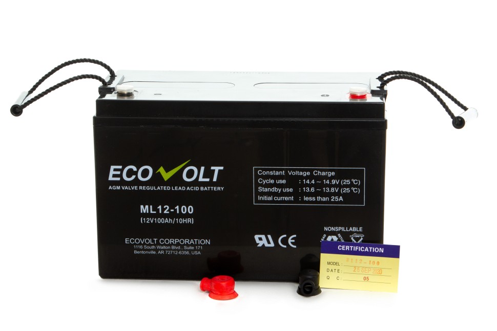 Аккумулятор ECOVOLT ML12-100