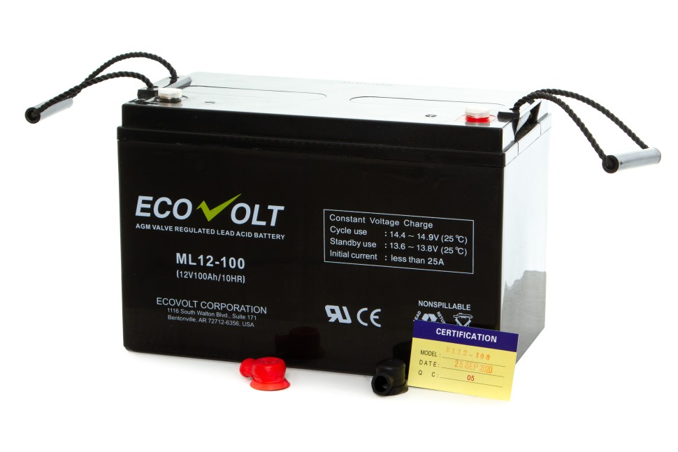 Аккумулятор ECOVOLT ML12-100