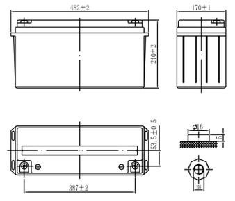 Аккумулятор DELTA DTM 12150 L