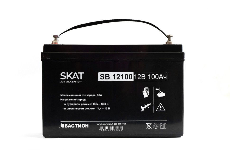 Аккумулятор свинцово-кислотный  SKAT SB 12100